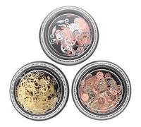 ABOOFAN 3 Scatole Ingranaggi in Lega Brillanti e Leggeri per Gioielli Fai da Te e Decorazioni Artigianali Resin Jewelry Making Steampunk Charm