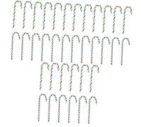 ABOOFAN 3 Set Lecca-Lecca Dell'albero di Natale Luci Natalizie Christmas Lights Albero I Natale Gommoso Luci Fatate Decorazione della Festa di Natale Ciondoli Natalizi Acrilico 12 Pezzi*3