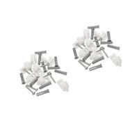 ABOOFAN 30 Pezzi gancio per luci stringa fermacavi Clip luce esterna clip per applique da parete raccordo montaggio della da stiro bianca