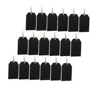 ABOOFAN 32 Pezzi Etichette per Lavagna in Legno Corda Etichette Decorative Sospese Cancellabili per Matrimoni e Accessori Fai da Te Cartellini Riutilizzabili 5X8 CM per Decorazioni e
