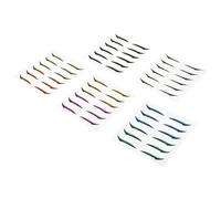 ABOOFAN 36 Paia Adesivi per Doppie Palpebre Glitterati Riutilizzabili, Strisce Adesive per Eyeliner da Donna Resistenti al Sudore, Strumenti Trucco Occhi per Styling Duraturo e Visibile