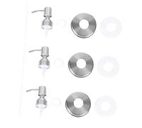 ABOOFAN 3pezzi Dispenser per Inossidabile con Coperchi per Barattolo Mason Accessori per Bagno Vintage