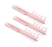 ABOOFAN 3pezzi Pettine Antistatico Pieghevole in Pettine V per Capelli Pieghevole da Viaggio per Piastra Lisciante Multifunzione