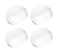 ABOOFAN 4 Fermacarte a Cupola in Vetro Trasparente 40 MM, Pesi da Cucito per Taglio Modelli e Tessuti, Accessori Multiuso per Calligrafia, Pittura e Patchwork, Strumenti per Artigianato e