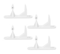 ABOOFAN 4 Pezzi Blocchi Porta Lavatrice in Plastico Bianco, Facile Installazione e Sostituzione, Accessori Lavatrice per Uso Domestico