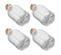 ABOOFAN 4 Pezzi Bottiglia Diffusore in Vetro Trasparente 150ml 5 Oz | Fragranze per Diffusori, Uso Domestico Quotidiano, Design Trasparente, Dimensioni 13, 00x7, 00x5, 00cm