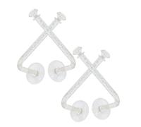 ABOOFAN 4 Pezzi Ganci Adesivi da Parete Supporto Forte Senza Forare per Bagno Cucina Appendichiavi Asciugamani Ombrelli Montaggio su Piastrelle Decorativi e Resistenti