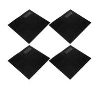 ABOOFAN 4 Pezzi Presentatore Conto Ospite in Similpelle Nera, per Bar | Impronta Oro Thank You, Formato 10x5, 5 Pollici, Elegante Finitura, per Ristoranti e Locali