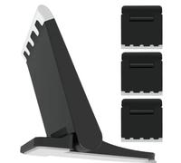 ABOOFAN 4 Pezzi Supporto per Laptop Pieghevole Portatile in Abs Nero, Rialzo e Base di Raffreddamento, Antideformazione, per Desktop e Uso On-the-go, per Professionisti