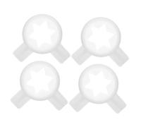 ABOOFAN 4 Pezzi Ugelli per Macchina Gelato Punta Decorativa Esagonale Stella Accessori Compatibili per Gelaterie Bar e Ristoranti Facili da Pulire e Resistenti