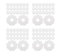 ABOOFAN 400 Pezzi Segnabicchieri a Fiore in Carta Bianca per Bicchieri da | Etichette Eleganti per Nome, Facili da Applicare e Rimuovere, per Cocktail Party e Incontri Sociali