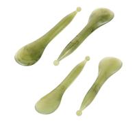 ABOOFAN 4pezzi Massaggiatore Gua Sha in Resina Strumento per Massaggio Viso e Collo Agopressione Kit di Bellezza Manuale per Routine Spa e Cure