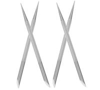 ABOOFAN 4pezzi Spingi Cuticole Doppio in Acciaio Resistente Per Manicure Professionale Strumento Per Rimozione e Pulizia Cuticole Accessorio Unghie Per Cura Mani e Pedicure