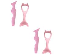 ABOOFAN 4pezzi Stencil Eyeliner Silicone Riutilizzabile Strumento Per Make up Righello Per Ombretto e Eyeliner Facile e Utilizzare Set Per e Principianti