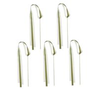 ABOOFAN 5 Pezzi Bacchette Magiche con Stelle Filanti Verdi Chiaro in Legno e Stoffa con Campanelli, Accessori per Feste con Suono Delicato e Facile da Tenere per Eventi e Party