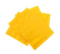 ABOOFAN 5 Pezzi Mattoni Ciechi Autoadesivi in Pvc Arancione per Marciapiedi e Percorsi, Facili da Applicare e Resistenti All'acqua per Pavimenti Non Vedenti