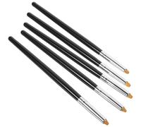 ABOOFAN 5 pezzi Pennelli per Laminazione Ciglia Legno e Fibra Strumenti Compatti per Applicare Colla e Balm Spazzole per Lifting Ciglia Professionali Pratici e Resistenti per Trucco