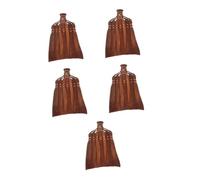 ABOOFAN 5 Pezzi Testa scopa palmo vintage ricambio per scopa a unico testa per interni cocco teste scope ruvide palma Marrone