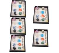 ABOOFAN 5 Set Campione di minerale decoro pietre minerali rocce minerali arredamento in pietra roccia minerale insegnamento campione di pietre minerali pietre irregolari pietroso