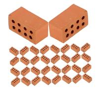 ABOOFAN 50 pezzi Mini Mattoncini Muratura Retro per Diorami e Casa in Miniatura Mattoni Miniatura Resistenti e Realistici per Modellismo e Paesaggistica Materiali Artigianali DIY