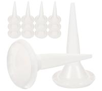 ABOOFAN 50 Pezzi Ugello per Colla Strutturale in Plastica Bianco Non Gocciolante Resistente per Applicatore di Sigillatura per Serbatoi D'acqua e Bagni