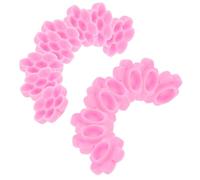ABOOFAN 500 Pezzi Coppe per Colla Estensione Ciglia Forma Fiore in Abs Rosa Porta Colla Facile Accesso Accessorio per Procedure di Extension Ciglia in Studi Professionali