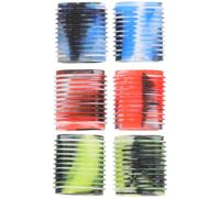 ABOOFAN 6 pezzi Coperture Manico in Gomma Antiscivolo per Mulinello da Pesca Sleeve Colorate Rosso Blu Verde per Grip Confortevole e Controllo Migliorato su Manici Mulinelli Traina