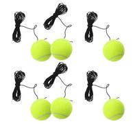 ABOOFAN 6 Pezzi Palline Tennis con Corda Elastico Rimbalzante Allenamento Tennis Trainer Portatile per Pratica Interni Esterni Resistente