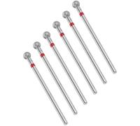 ABOOFAN 6 pezzi Punte Trapano Unghie con Testa Sferica in Diamante Accessori Manicure per Pulizia Cuticole Levigatura Fine Rimozione Smalto e Preparazione Unghie con Mandrino Standard