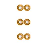 ABOOFAN 6 Pezzi Specchio Bagua in Legno per Porta e Parete, Set Decorativo | Forma Convessa e Concava, Cornice in Legno Naturale, Design Cinese Tradizionale, per Ingressi Esterni e Muro