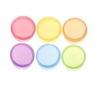 ABOOFAN 6pezzi Contenitore per Pillole Portatile Piccolo da Viaggio Organizer per Vitamine e Medicinali Scatola Rotonda per Integratori Coperchio Adatto per Borsa e Tasca