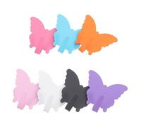 ABOOFAN 7 Pezzi Ganci Adesivi da Parete a Forma di Farfalla in Ferro, Decorativi e Funzionali per Camera da Letto Ragazze, Adesione senza Chiodi, Stile Artistico e Carino