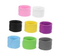 ABOOFAN 8 Pezzi Braccialetto a Scatto in Silicone Anima in Acciaio, | Cavi Dati e Cancelleria, Leggero e Resistente alla Deformazione, Cucina Viaggio