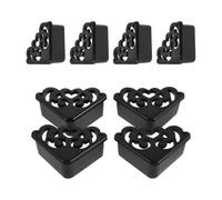 ABOOFAN 8 Pezzi Protezione Angoli per Tavoli e Mobili in Pvc Nero, Assorbi Urti e Anti-impatti, la Tutela e Genitori