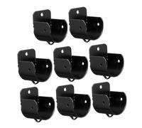 ABOOFAN 8 Pezzi Supporto per Asta in Acciaio Inox Resistente Flangia per Montaggio Laterale Accessorio per Installazione Tende Kit di Supporti per Barra Tende