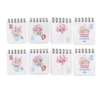 ABOOFAN 8 Pezzi Taccuino a Spirale Motivo Cartone, Portatile per Appunti | Carta per Annotazioni, Formato Tascabile, Scuola e Ufficio, per Insegnanti e Personale, Promemoria Pratici Stile Casuale