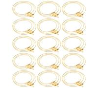 ABOOFAN 90 Pezzi Orecchini Cerchio in Ferro Dorato per Donne Accessori Fai da Te per Gioielli Supporto Robusto e Liscio per Uso Quotidiano e Creazione in Serie