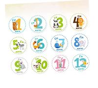 ABOOFAN Adesivi Decorativi Per Neonati Con Cartello Per 12 Mesi Decalcomanie Per Feste