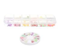 ABOOFAN Adesivi per Unghie Decorazioni Pezzi di Frutta 12 Tipi Set Doppio Scatola Nail Art Fai da Te Professionale Materiale Resistente Regalo per Manicure Colorato