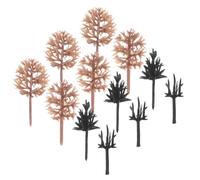ABOOFAN Alberi in Miniatura Modello Plastica 3 CM Set Misto per Diorama Paesaggio Modellismo Ferroviario e Case delle Bambole Accessori Creativi per Scenari Fai-da-Te