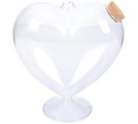 ABOOFAN Barattolo di Vetro a Forma di Cuore Bottiglie di Desideri Vaso di Vetro Stella Origami con Tappo in Sughero Piccolo Vaso di Candy Terrario in Vetro Trasparente per Fai da te