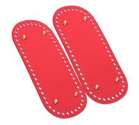 ABOOFAN Basi Inferiori per Borse 22X10 CM 2 Pezzi in Pelle Artificiale Manico Decorativo, Supporto Stabile per Borse Uncinetto e Accessori per Lavorare a Maglia, per Creazioni Manuali