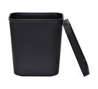 ABOOFAN Bidoncino Spazzatura Pratico in Plastica Nera da 8l, Resistente e Multifunzione, Contenitore per Rifiuti Domestici Adatto per Cucina e Bagno
