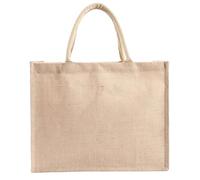 ABOOFAN Borsa in Iuta 31x25x10 Cm Borsa della Spesa Riutilizzabile a Mano Leggera e Portatile per Shopping e Viaggio per Frutta Libri e Snack