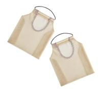 ABOOFAN Borse Portaoggetti Ventilate 2 Pezzi Sacchetti Sospesi in Rete per Cucina e Bagno Borse Portaoggetti Lavabili in Poliestere Organizer per Frutta e
