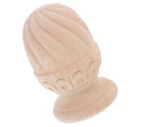 ABOOFAN Capitelli Decorativi in Legno Intagliato Bed Post Finials Terminali Decorativi per del Letto Terminali in Legno Non Finito Palo della Balaustra Cachi di Legno