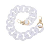 ABOOFAN Catena per Borse Acrilica Vintage in Resina Bianca Catena Spessa Rimovibile per Borsa Accessorio Moda Versatile e Durevole per Decorare e Personalizzare Ogni Stile di Borsa