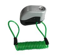 ABOOFAN Cavo Blocca Disco 2 Estremità ad Anello Verde in Plastica Leggero Cavo Avvolgibile per Sicurezza e Promemoria Freno Bici per Bici Allarme