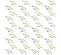 ABOOFAN Charms Unghie Resistente alla Corrosione Serpente 3d 40 Pezzi in Lega di Zinco e Non Facile da Rompere per Nail Art DIY e Feste a Tema