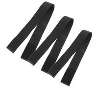 ABOOFAN Cinture Elastiche Nero 3 Pezzi per Abiti Chiusura Facile e Adattabile a Diverse Taglie, Perfette per Incontri e Cappotti Brevi